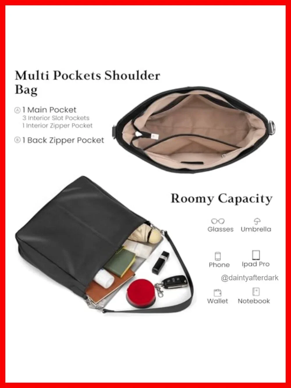Genuine Leather Hobo Bag Crossbody Shoulder Purse with Detachable Straps